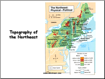 Topography of the Northeast
