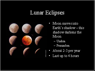 Lunar Eclipses