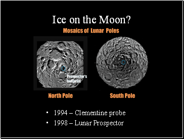 Ice on the Moon?