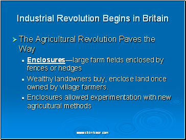 Industrial Revolution Begins in Britain