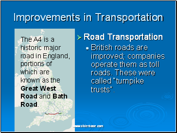 Improvements in Transportation