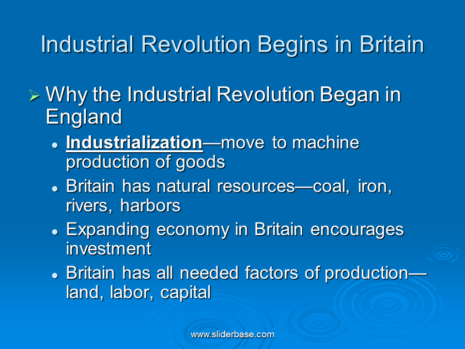 how did the industrial revolution began
