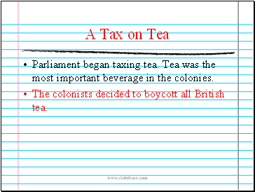 A Tax on Tea