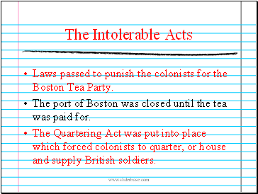 The Intolerable Acts