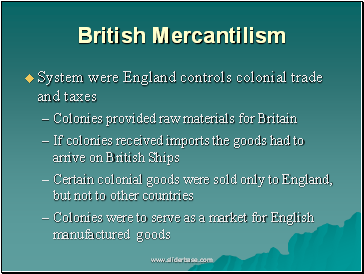 British Mercantilism