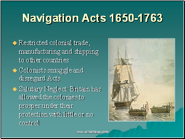 Navigation Acts 1650-1763