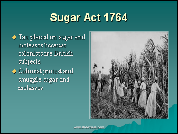 Sugar Act 1764