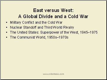 East versus West: