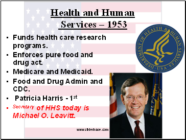 Health and Human Services  1953