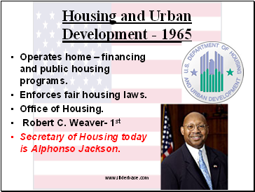 Housing and Urban Development - 1965