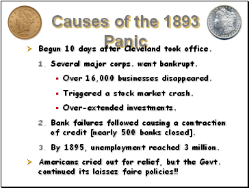 Causes of the 1893 Panic