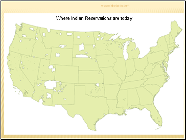 Where Indian Reservations are today
