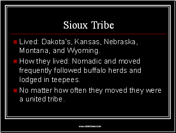 Sioux Tribe