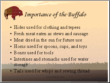 Importance of the Buffalo