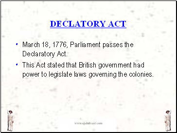 Declatory act