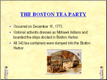 The boston tea party