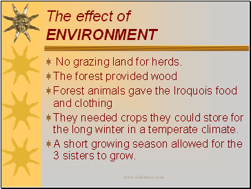 The effect of Environment