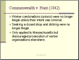 Commonwealth v. Hunt (1842)