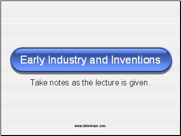 Industrial Revolution - Inventions