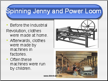 Spinning Jenny and Power Loom