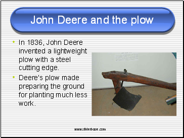 John Deere and the plow
