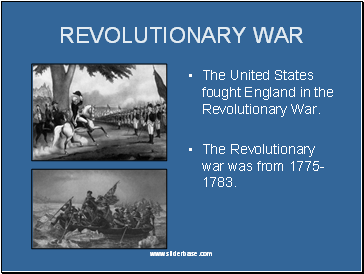 Revolutionary war