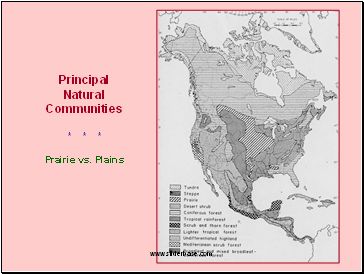 Principal Natural Communities