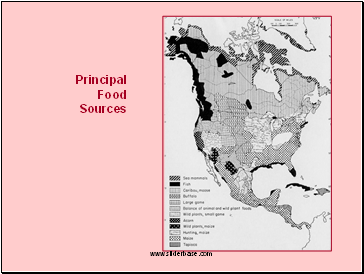 Principal Food Sources