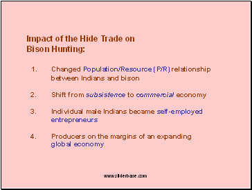 Impact of the Hide Trade on