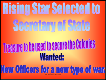 Rising Star Selected to Secretary of State