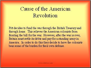 Cause of the American Revolution
