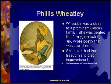 Phillis Wheatley