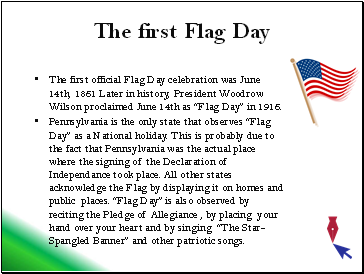 The first Flag Day