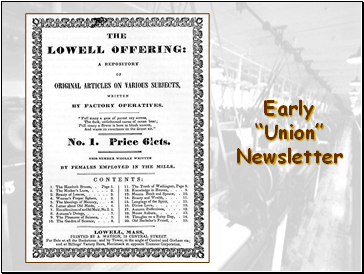 Early Union Newsletter