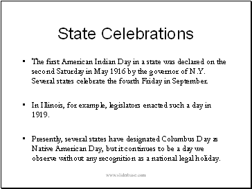 State Celebrations
