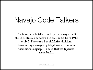 Navajo Code Talkers