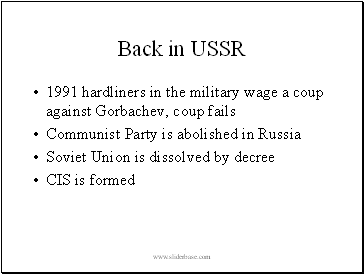 Back in USSR