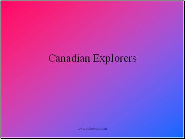 Canadian Explorers