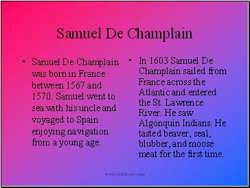 Samuel De Champlain