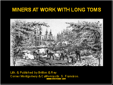 Miners at work with long toms