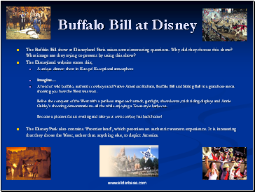 Buffalo Bill at Disney