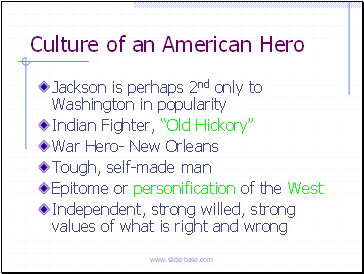Culture of an American Hero
