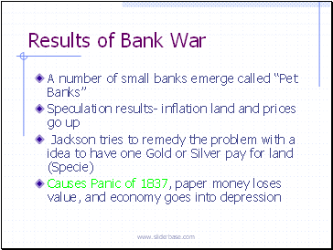 Results of Bank War