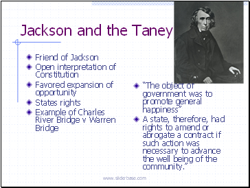 Jackson and the Taney Court