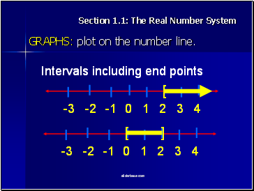 Section 1.1: The Real Number System