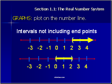 Section 1.1: The Real Number System