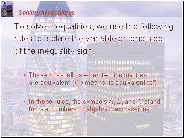 Inequalities