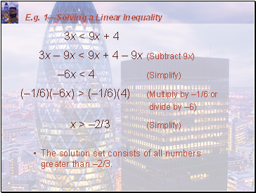 Solving Inequalities