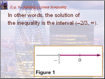 Solving Linear Inequalities