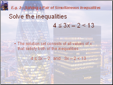 Linear Inequalities